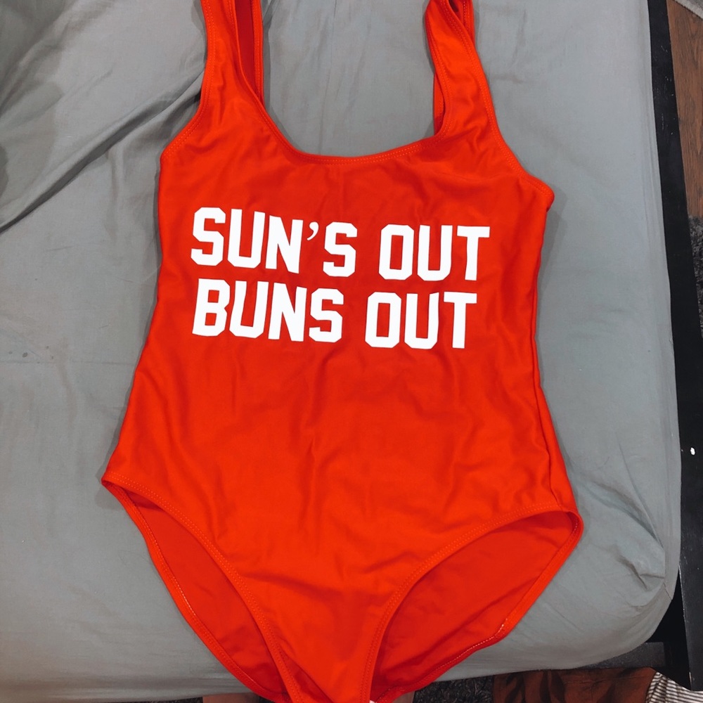 Suns Out Buns Out One Piece Swimsuit